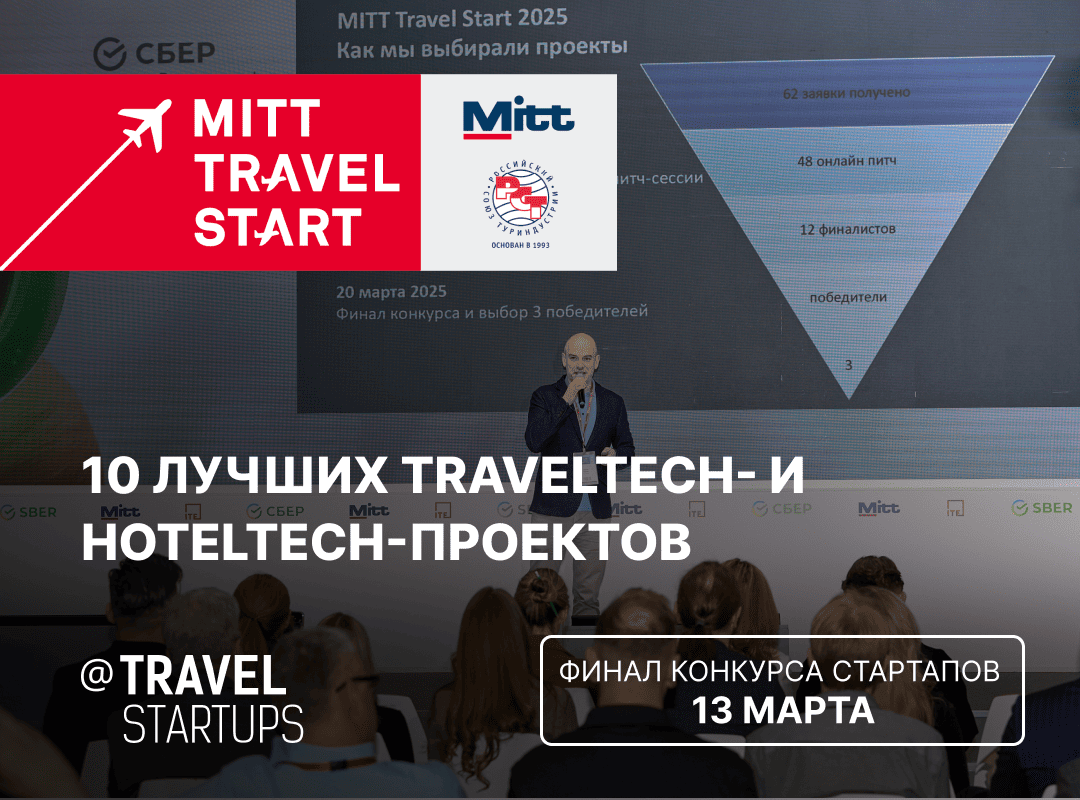 12 лучших инновационных проектов в туризме и гостеприимстве выступят в финале конкурса стартапов MITT Travel Start